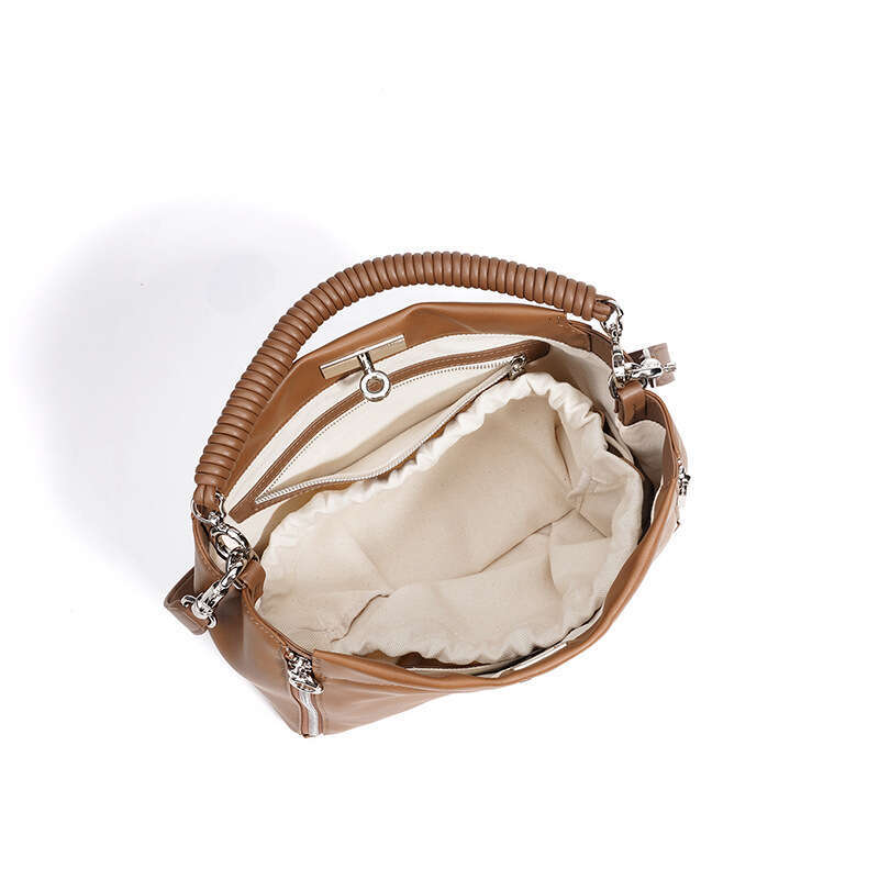 Niche High End First Layer Cowhide Crossbody Bag Large Capacity Genuine Leather Shoulder Handbag Casual Commuter Versatile Ladies Bag SENYY