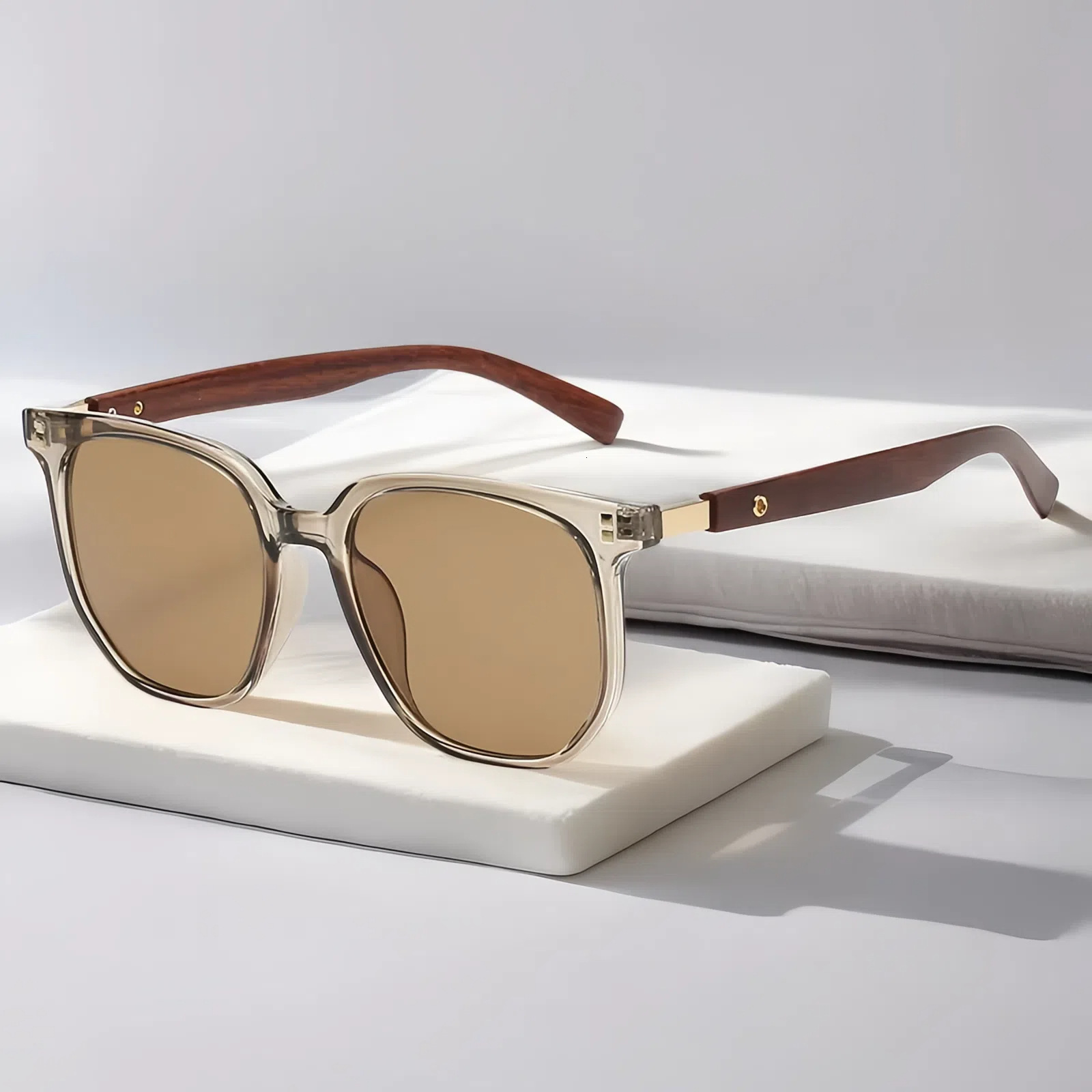 Mens Sunglasses Optical Lenses Eye Protection Glasses Women Wood Large Full sunglass Eyewear 240914