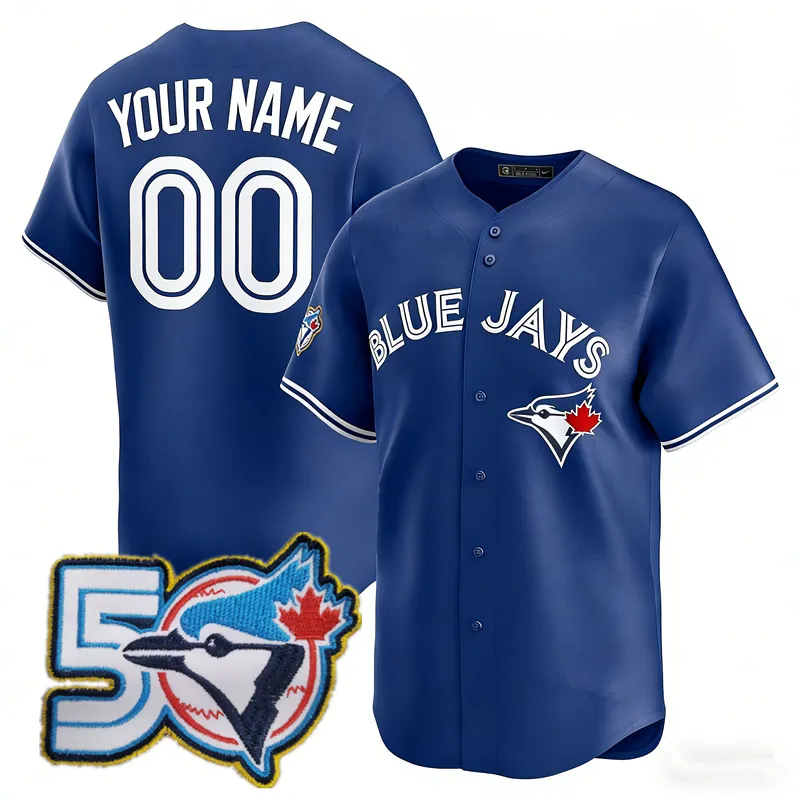 Torontos 2026 50th Anniversary Blue Jays Baseball Jersey Je Carter 27 Vladimir Guerrer Jr. Kazuma Okamoto 4 Gerge Springer 30 Kirk 39 Trey Yesavage 22