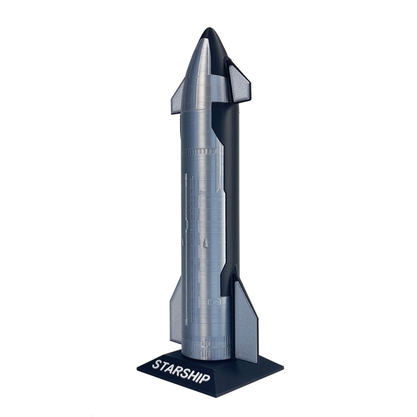 SpaceX Starship Rocket Model NASA Gifts - Dragon Spacecraft Heavy Falcon Rocket Toy with Metallic Texture - Desktop Orna 241204