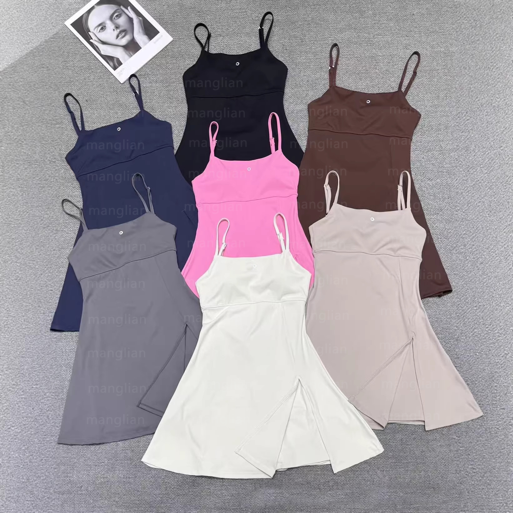 Women yoga Dress with Builtin Bra Backless Quick Dry Athletic Dress for Golf Tennis Dress