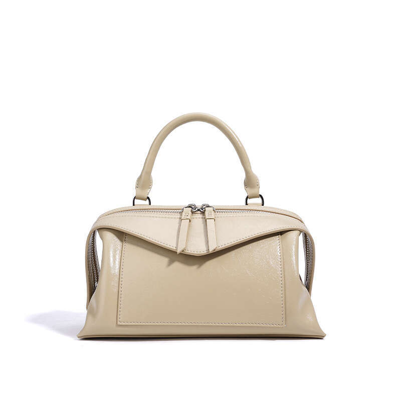 Niche High End Feel Women Pillow Genuine Leather Crossbody Bag Office Lady Commuter Shoulder Handbag Daily Casual Luxury Travel Bag SENYY
