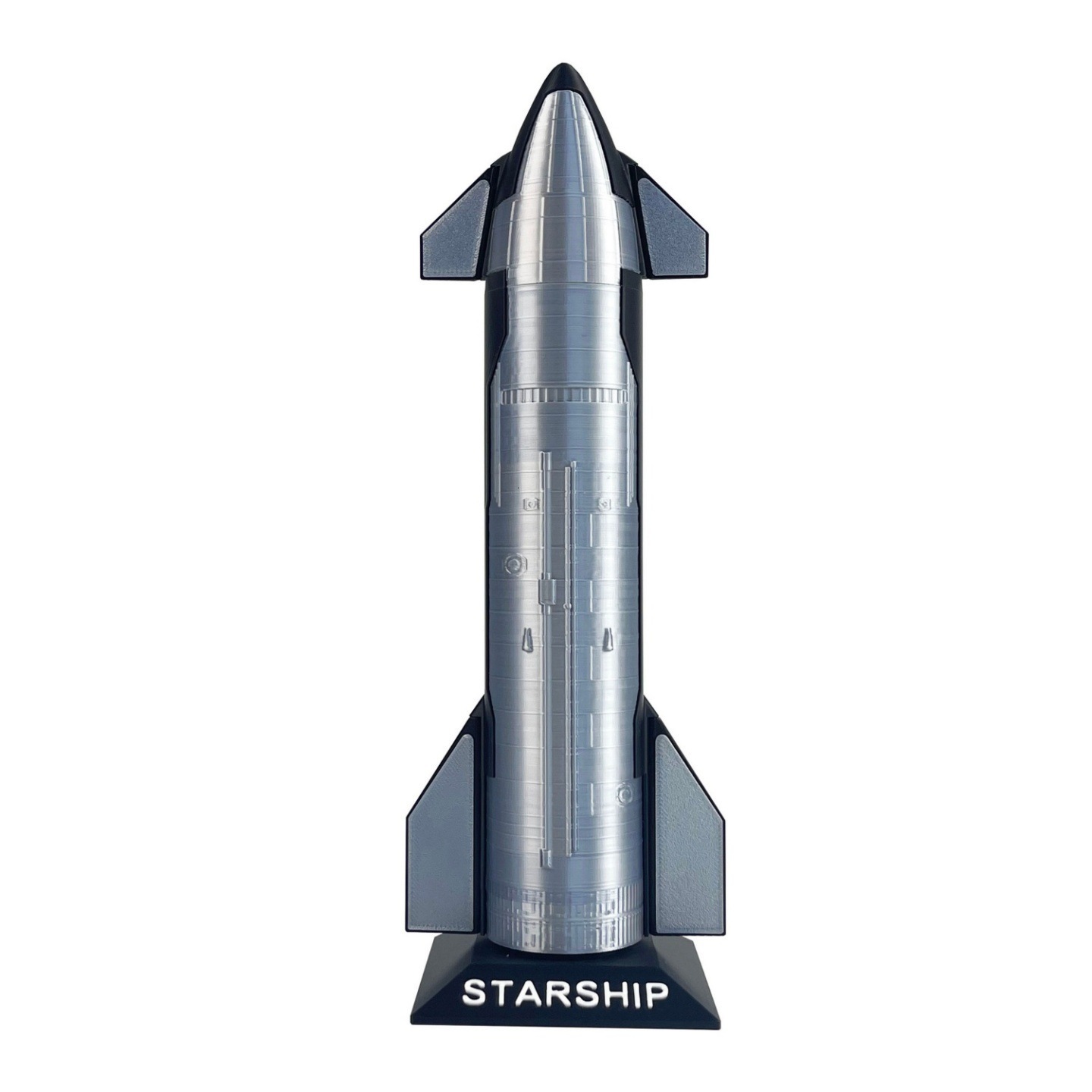 SpaceX Starship Rocket Model NASA Gifts - Dragon Spacecraft Heavy Falcon Rocket Toy with Metallic Texture - Desktop Orna 241204