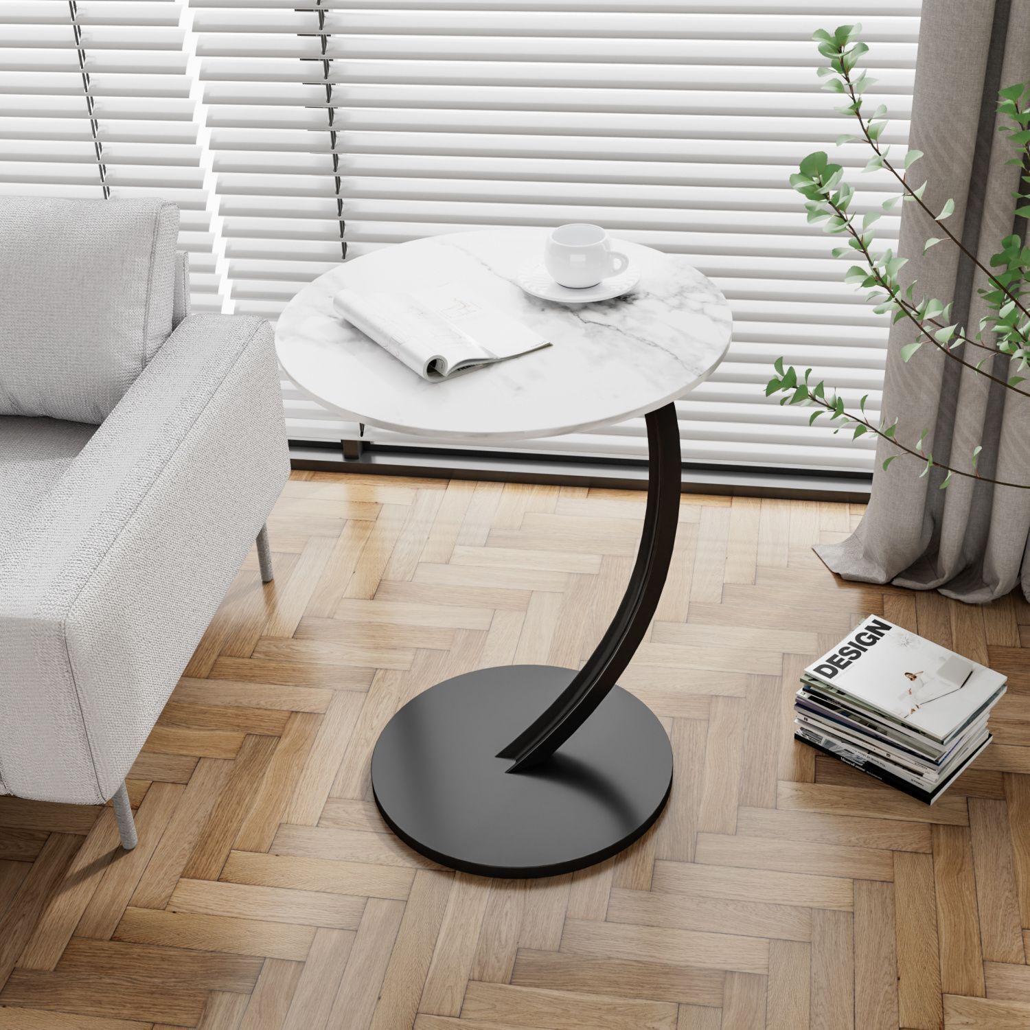 R05263 Nordic style minimalist modern round side table