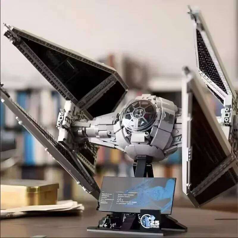 1931PCS TIE Interceptors Spaceship FIT 75382 Building Blocks Starfighter MOC Assembly Display Model Kits Christmas Gifts W260511 - view 5