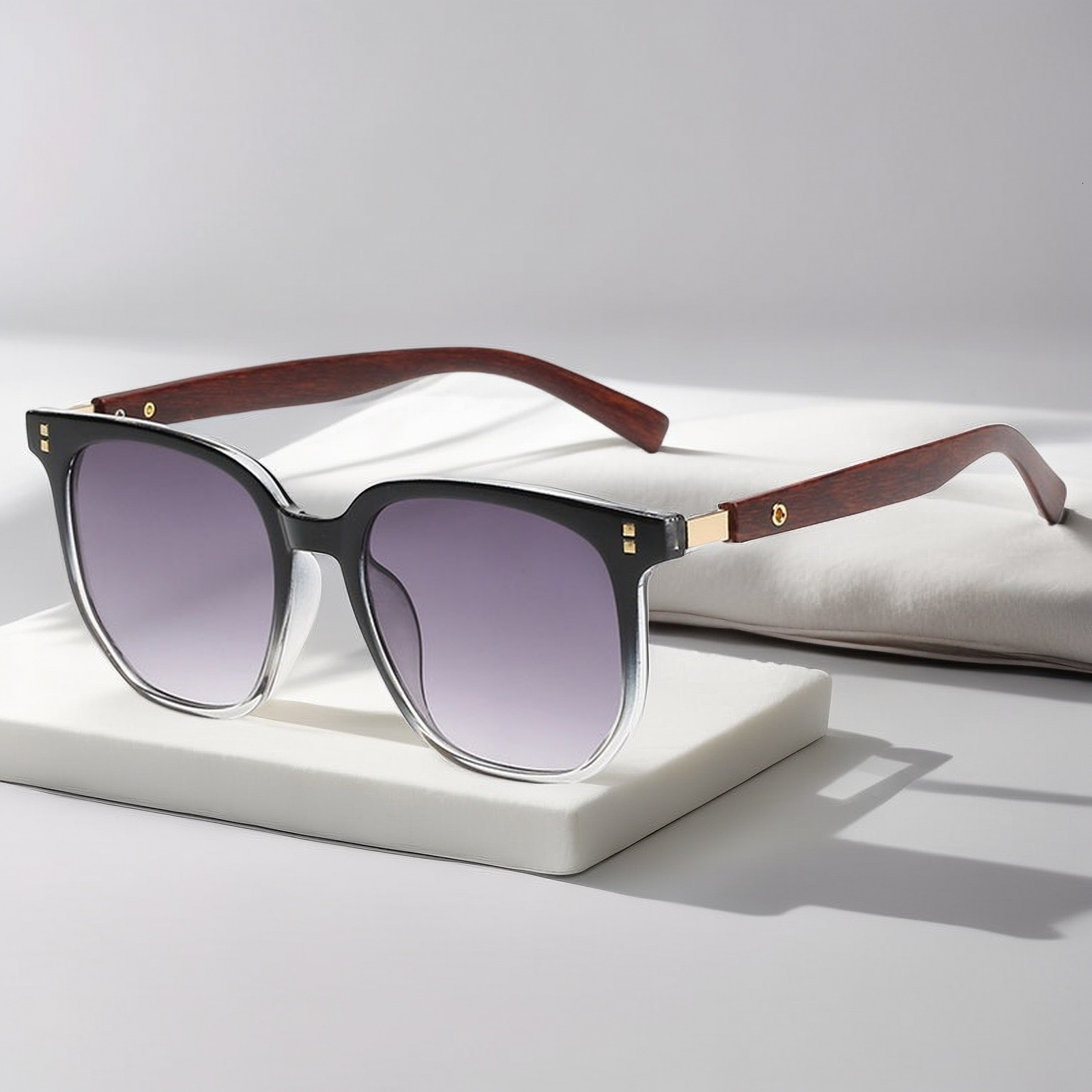 Mens Sunglasses Optical Lenses Eye Protection Glasses Women Wood Large Full sunglass Eyewear 240914