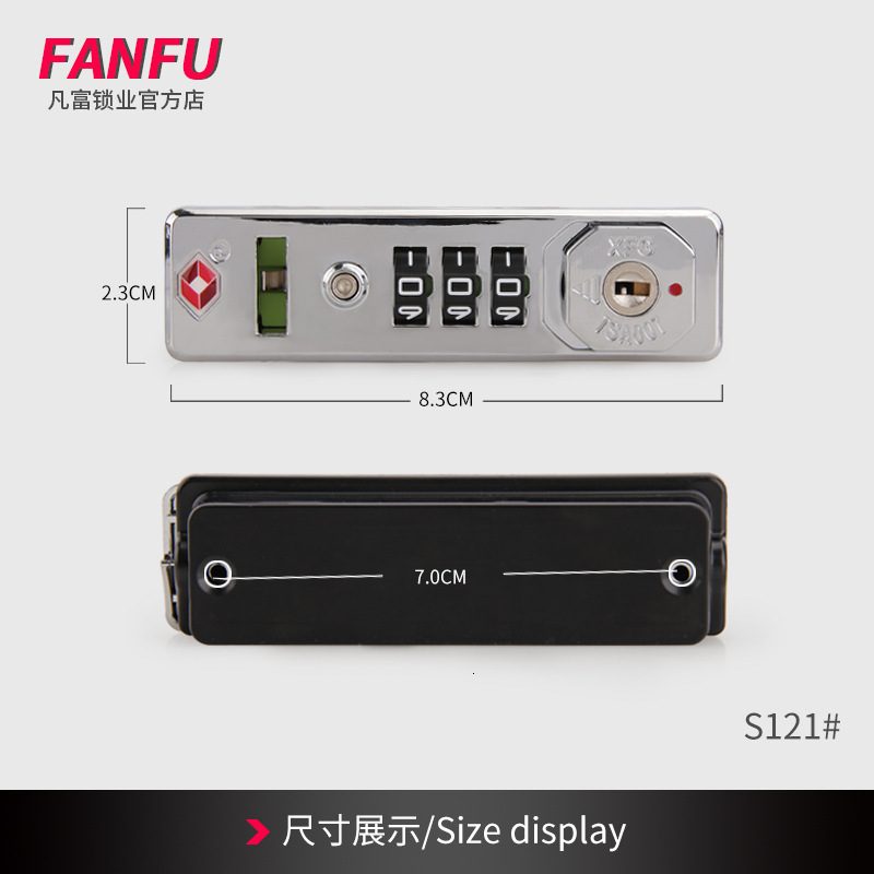 Hardware protection secure luggage weather resistance TSA customized lock security code lock 3Digit combination lock TSA13116 240907