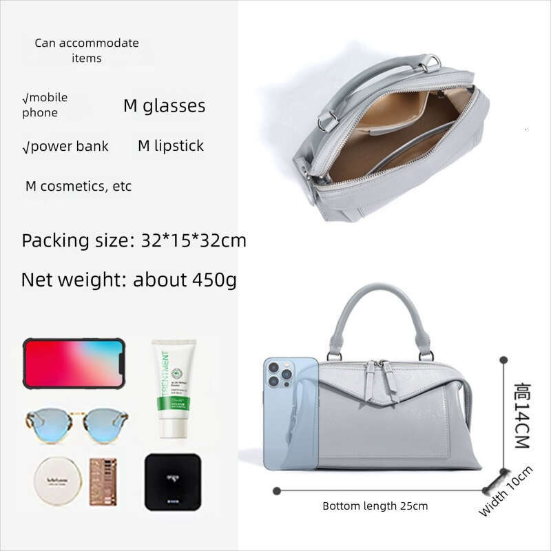 Niche High End Feel Women Pillow Genuine Leather Crossbody Bag Office Lady Commuter Shoulder Handbag Daily Casual Luxury Travel Bag SENYY