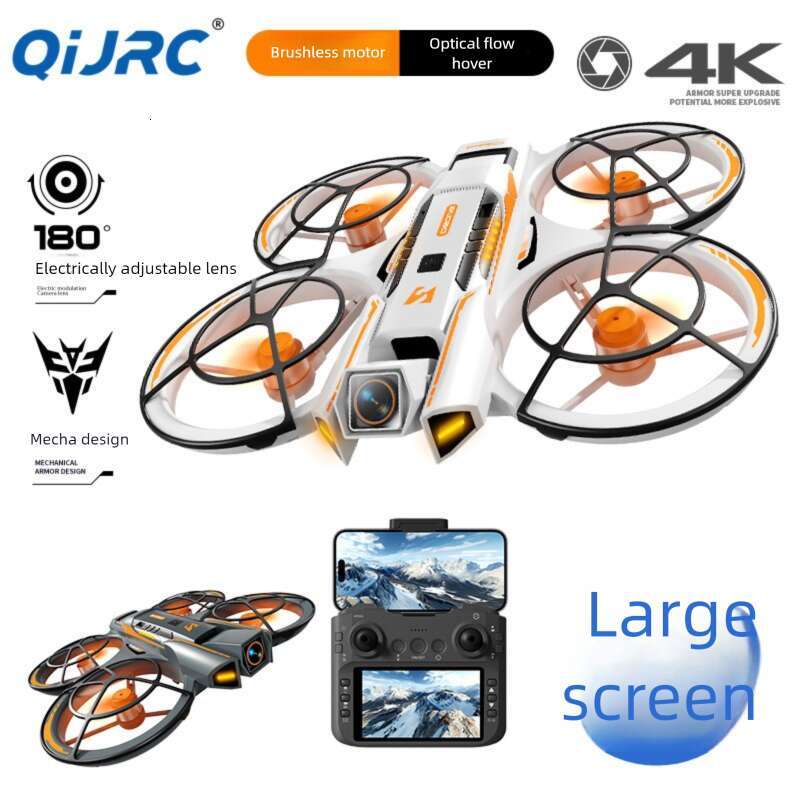 Large Screen Aerial Photography Brushless Drone Quadcopter Anti Drop Anti Collision Remote Control Aircraft Kids Outdoor Flying Toy CKS