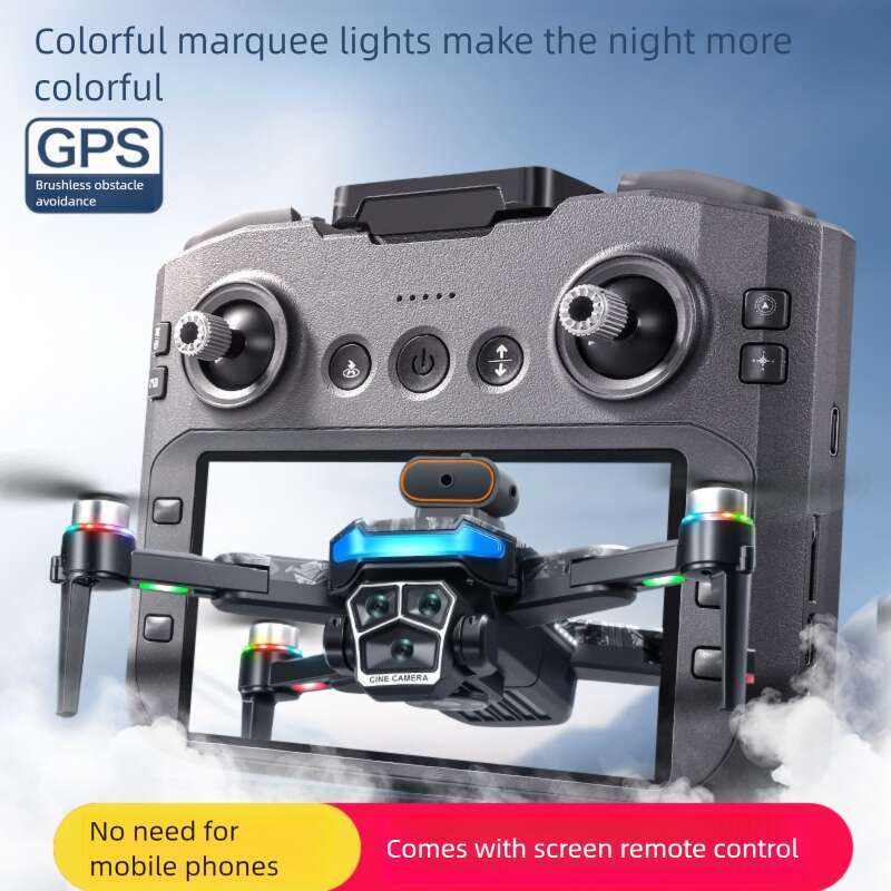 GPS Brushless Drone Built-in Screen Optical Flow Obstacle Avoidance HD Aerial Photography Quadcopter RC Flying Aircraft Outdoor Toy CKS