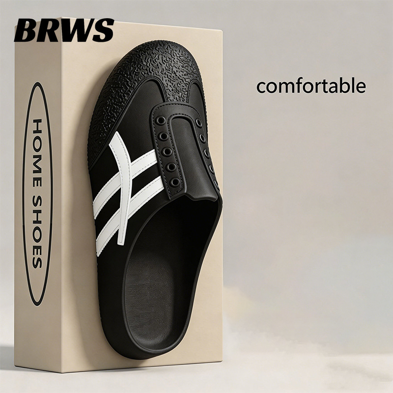 2026 Summer New Striped Clogs Designer Slippers for Women Men EVA Waterproof Slip-On Mules Casual Beach Slides