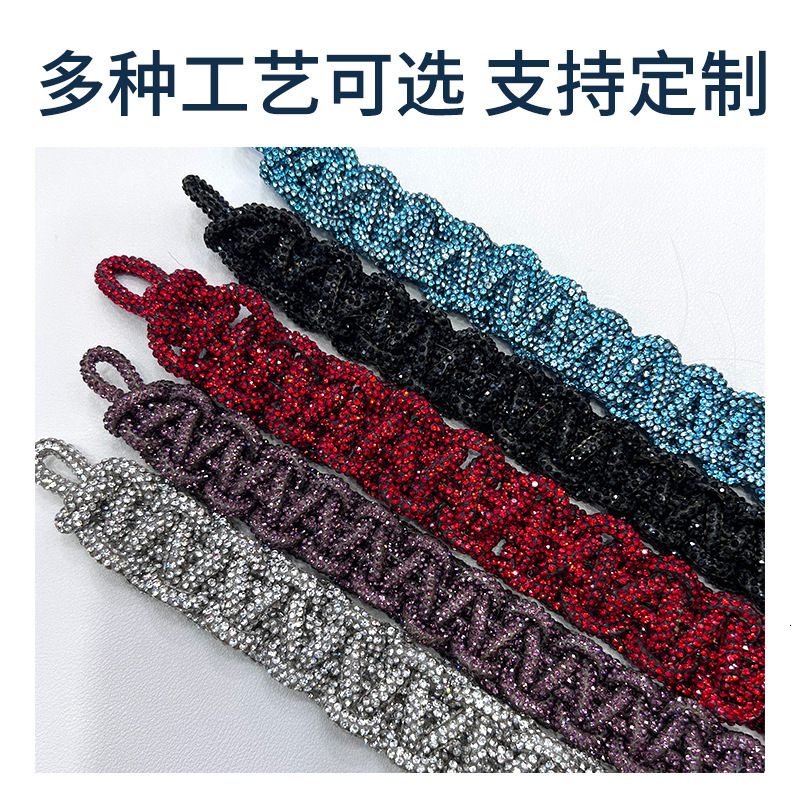 versatile Koreanstyle fashion fulldiamond thick chain handwoven shoulder and crossbody bag with detachable trendy strap 230404