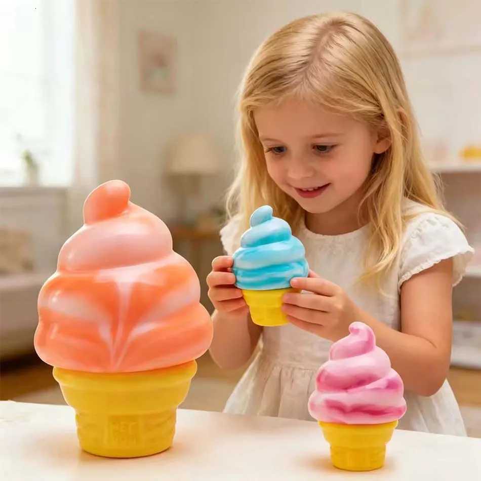 Hot sold Needoh Nice Cube By Schylling Sensory Squeeze Toy Ice Cream Color Squishy Stress Relief Fidget Toys Adults Collectable X260511