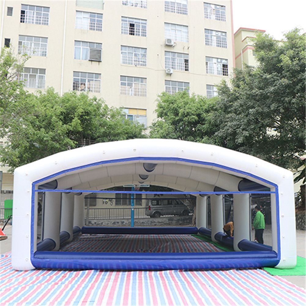 wholesale Oxford Party Event Tent Inflatable Wigwam Visible Sport Gaming Shelter Batting Cage Equipment Closed for Sale Air Pump