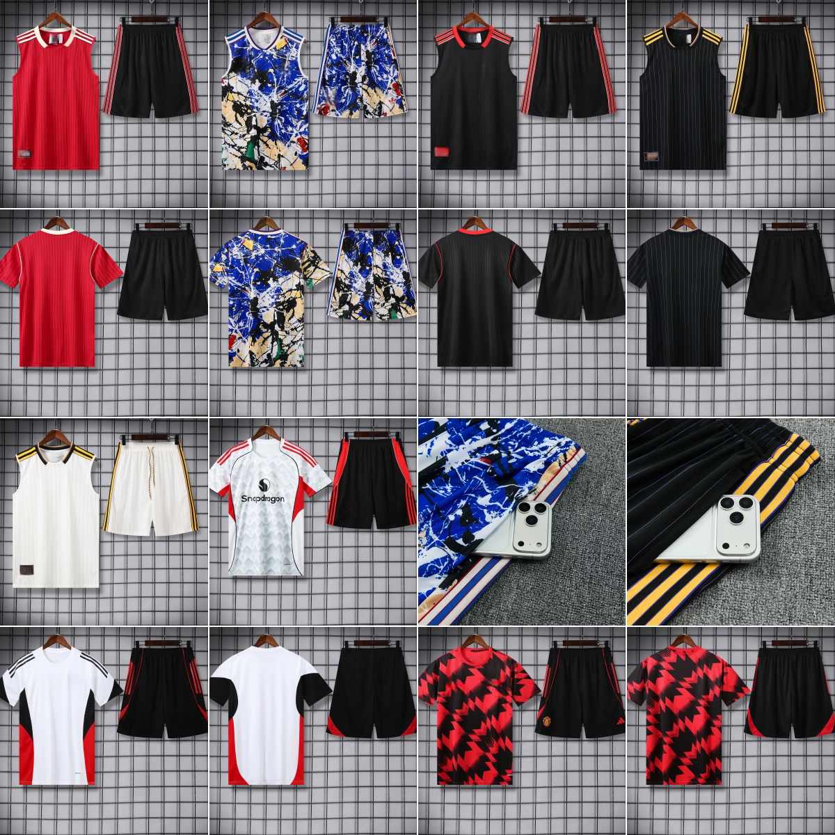 Manchester Tuta Allenamento 26-27 Con Tasche Zip Kit Allenamento Maglia Calcio …
