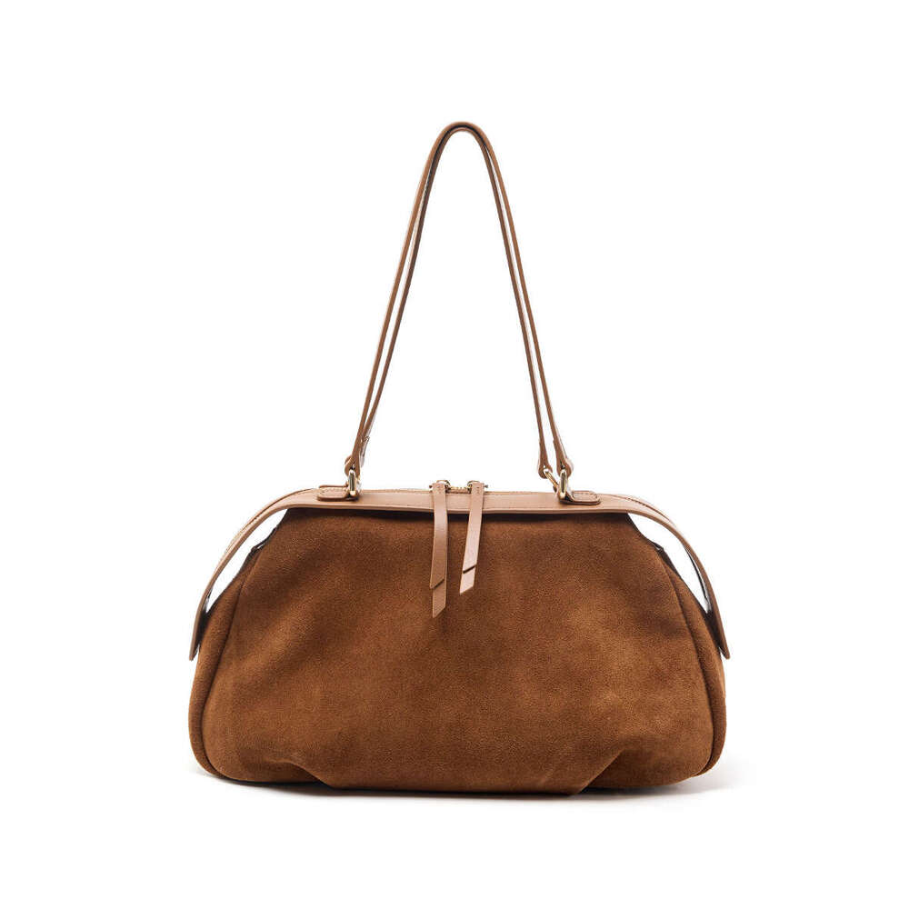 Japanese Style Niche Matte Leather Crossbody Handheld Bag Fashion Simple Large Capacity Women Daily Casual Commuter Shoulder Handbag SENYY
