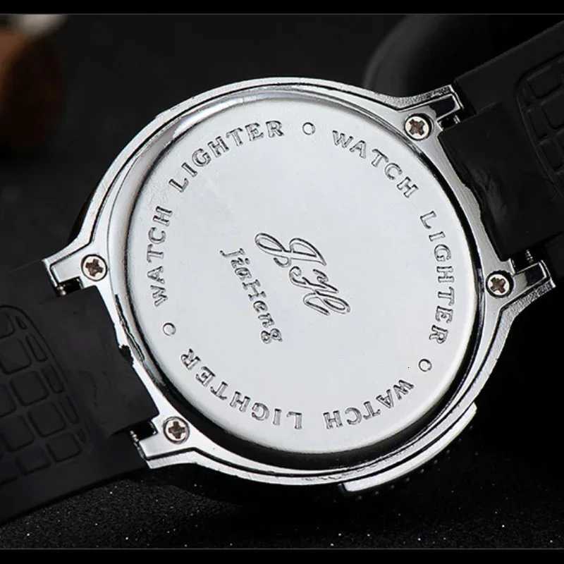 Metal Watch Style Open Flame Butane Lighter Dropshipping Mens Sports Windproof Cigarette Lighter Essential Smoking AccessoriesJ260511 - view 7