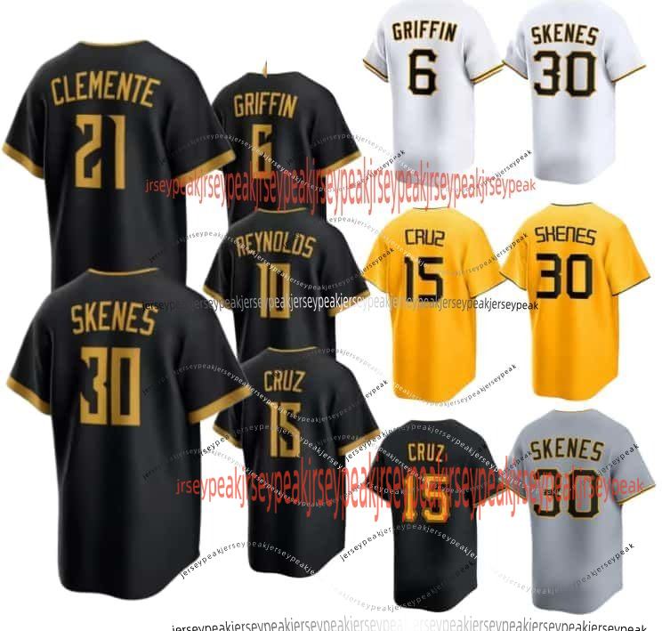 6 Konnor Griffin 2026 City Connect Baseball Jersey Paul Skenes Reynolds Clemente Garcia Cruz Gonzales Reynolds Lowe McCutchen Keller Bart Ozuna Custom