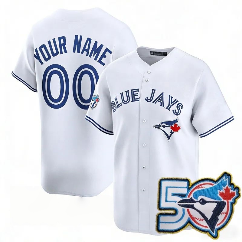 Torontos 2026 50th Anniversary Blue Jays Baseball Jersey Je Carter 27 Vladimir Guerrer Jr. Kazuma Okamoto 4 Gerge Springer 30 Kirk 39 Trey Yesavage 22