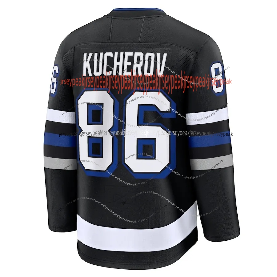 86 Nikita Kucherov Jersey Andrei Vasilevskiy Lightning Jersey Brayden Point Erik Cernak Brandon Hagel Steven Stamkos Emil Lilleberg Tampa Bay Hockey J