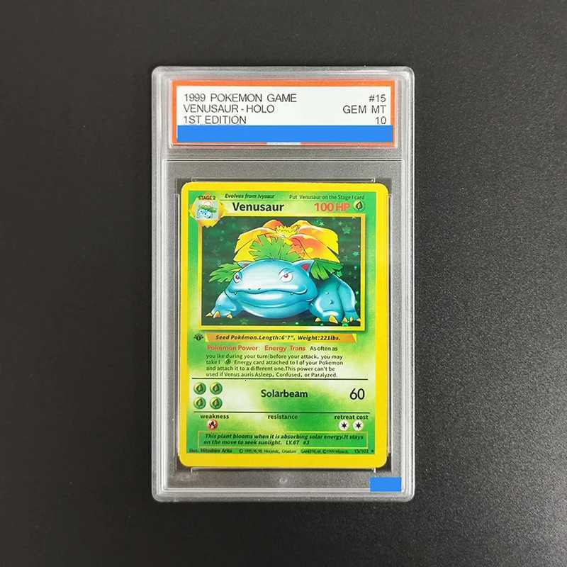 Diy 1999 Pokemon Card Game 1St Edition Charizard Mewtwo Venusaur Gyarados Blastoise Holo Grade Gem Mint 10 Collection Card L260511PNSM