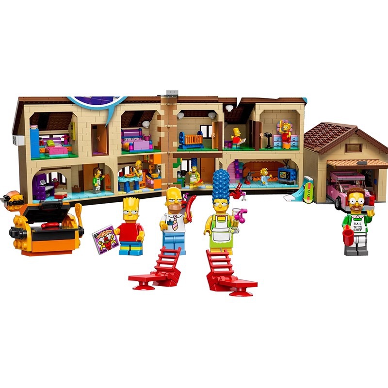 Cross-border new 71006 Simpson Family Cabin building model assembly building blocks toy gift