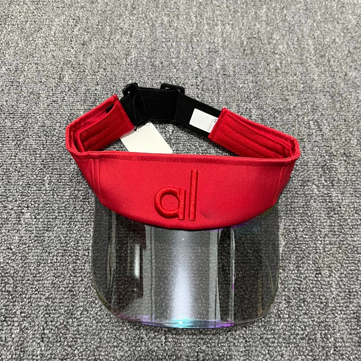 Reflective Sun Visor Hat Designer Hat with Adjustable Band Unisex Letter Breathable UV Protection Visor for Outdoor Activities