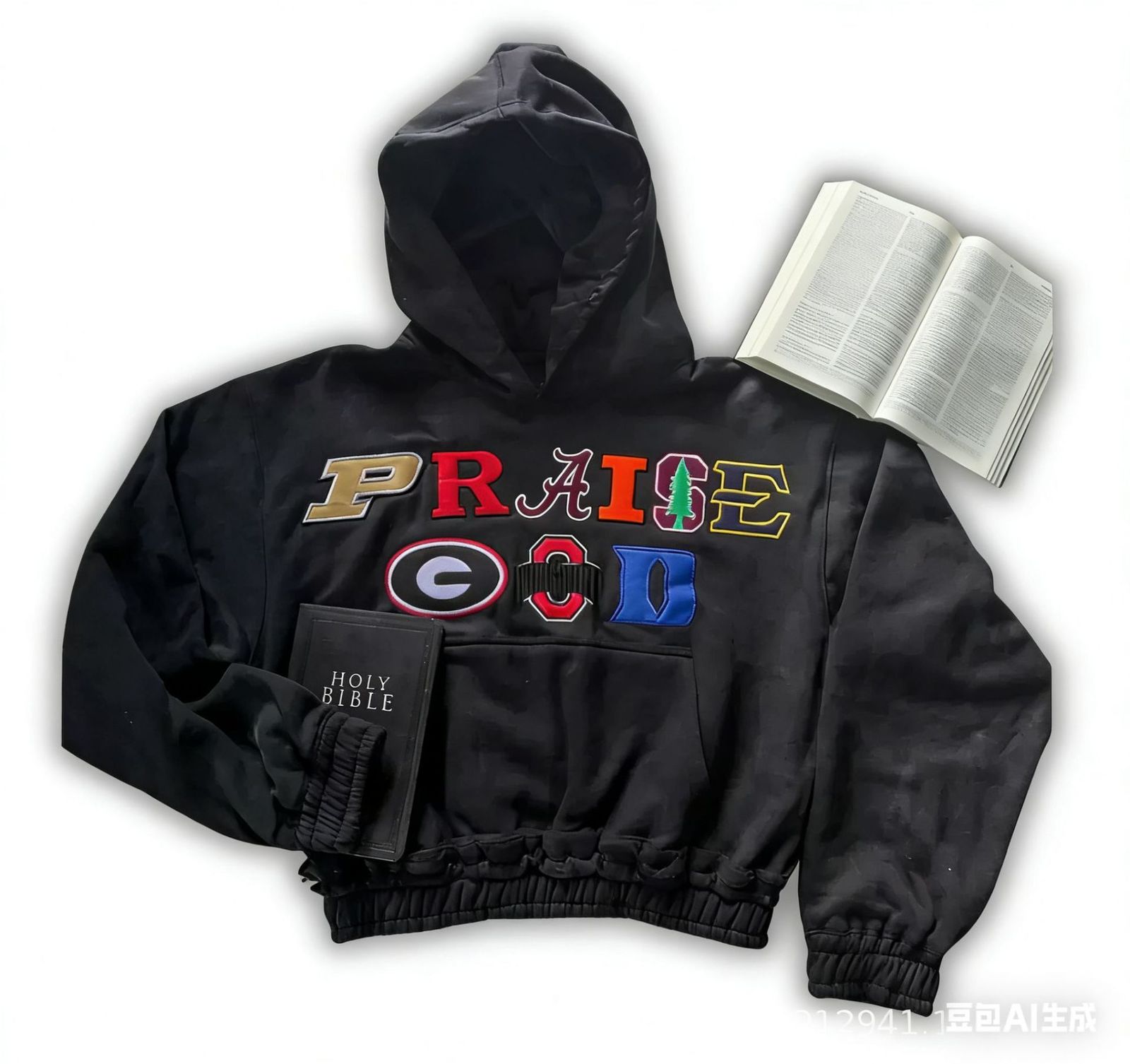Y2K Retro Letter Embroidery Hoodies for Men and Women Oversized Christmas Streetwear Hooded Pullover Long Sleeves Sweatshirt 251205