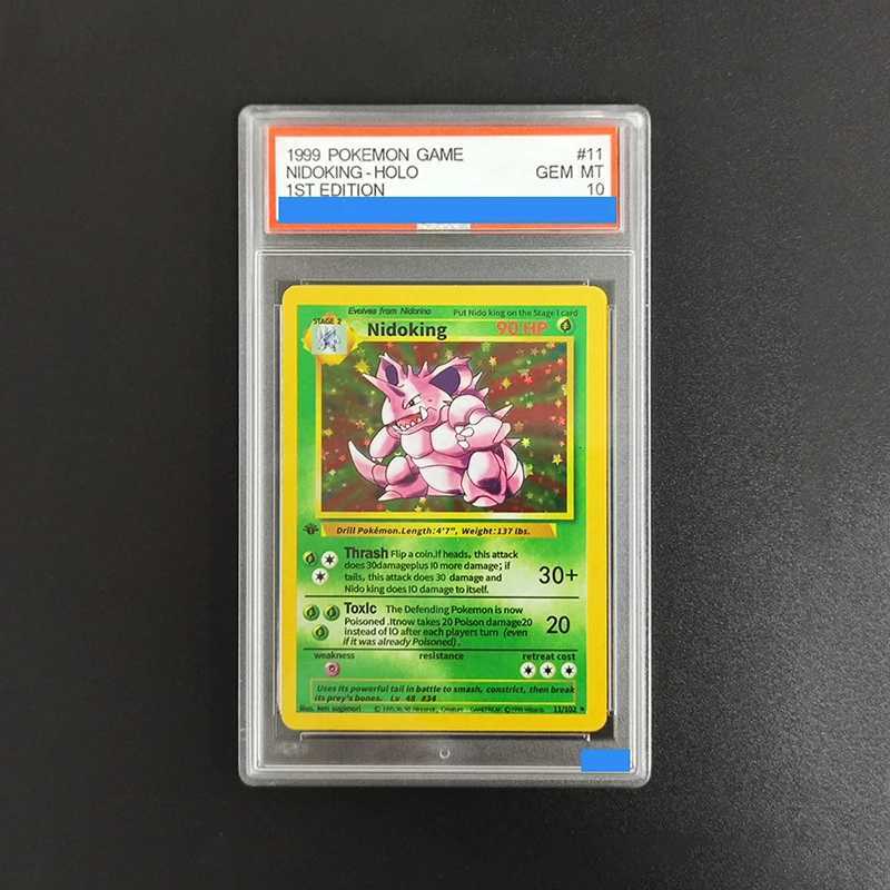 Diy 1999 Pokemon Card Game 1St Edition Charizard Mewtwo Venusaur Gyarados Blastoise Holo Grade Gem Mint 10 Collection Card L260511PNSM