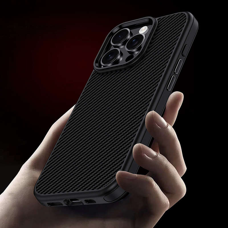 Suitable for Apple 16promax mobile phone new anti-drop iPhone 16pro protective case, 16plus carbon fiber