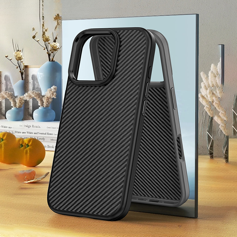 Suitable for Apple 16promax mobile phone new anti-drop iPhone 16pro protective case, 16plus carbon fiber