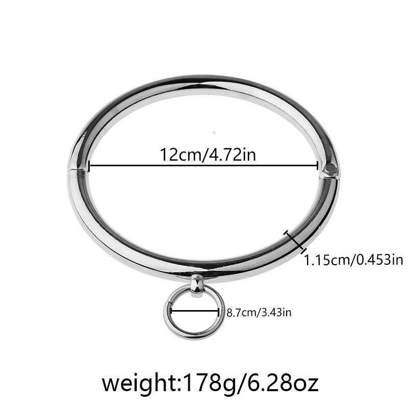 Chokers ACECHANNEL Polished Shining Solid Stainless Steel Slave Collar Lockable Torque Choker Necklace Fetish Wear Jewelry 230921