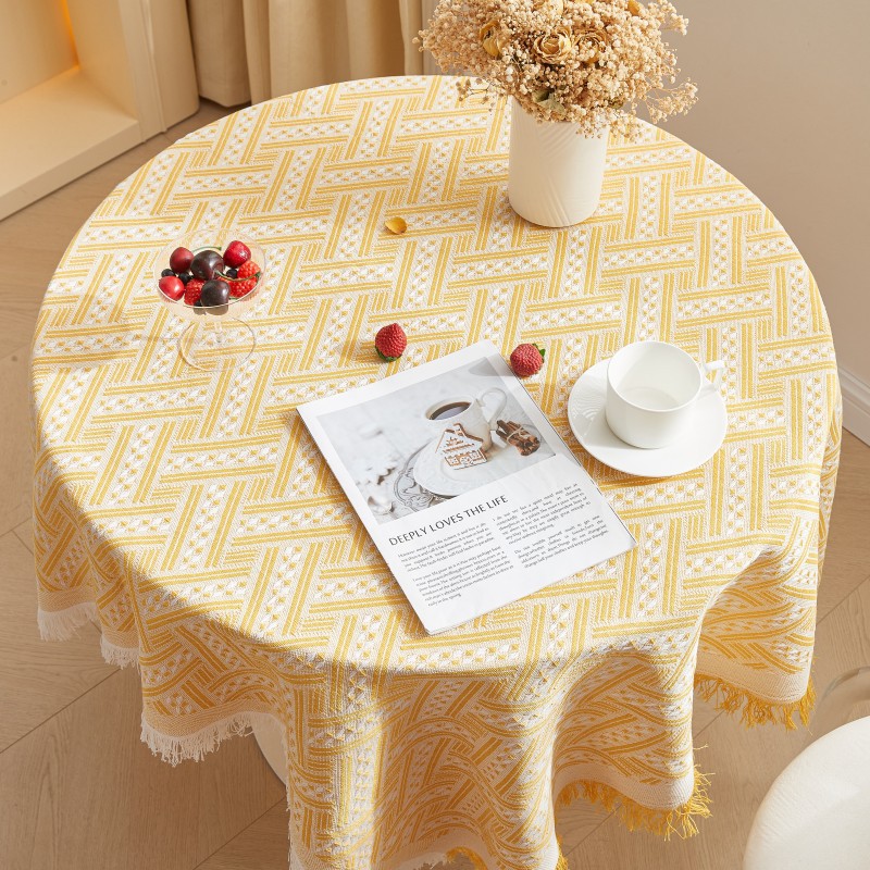 YL-38627 Custom Tablecloth, Durable Coffee Table Mat, High-Quality Tablecloth, Dustproof and Non-Slip Coarse Cloth, Photo Background Cloth