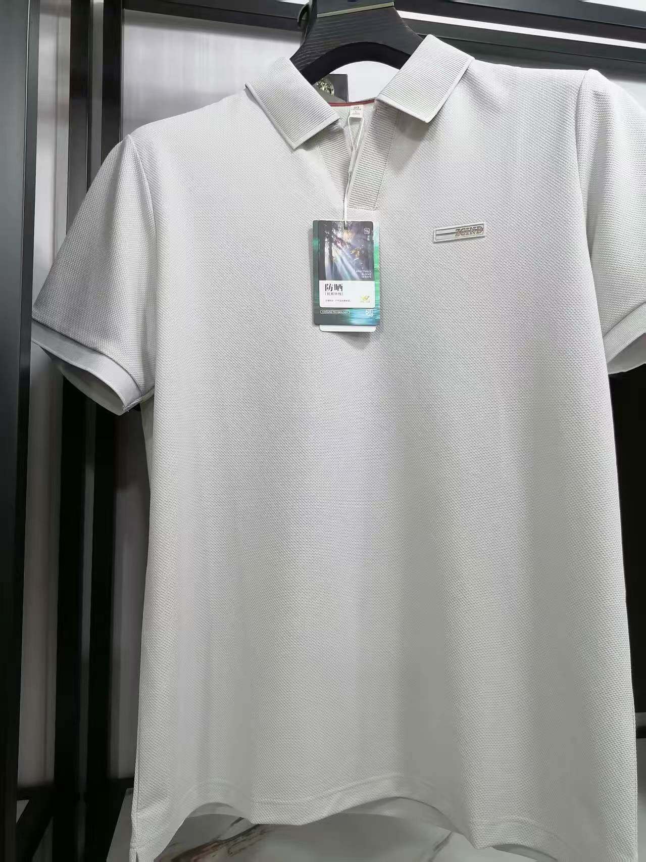 Men's Polos Cotton Classic Fashion Summer Item Original Letter Polo Shirt Comfortable Breathable Short Sleeved