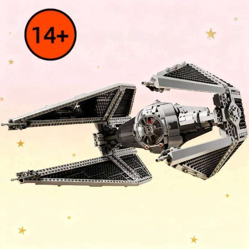 1931PCS TIE Interceptors Spaceship FIT 75382 Building Blocks Starfighter MOC Assembly Display Model Kits Christmas Gifts W260511