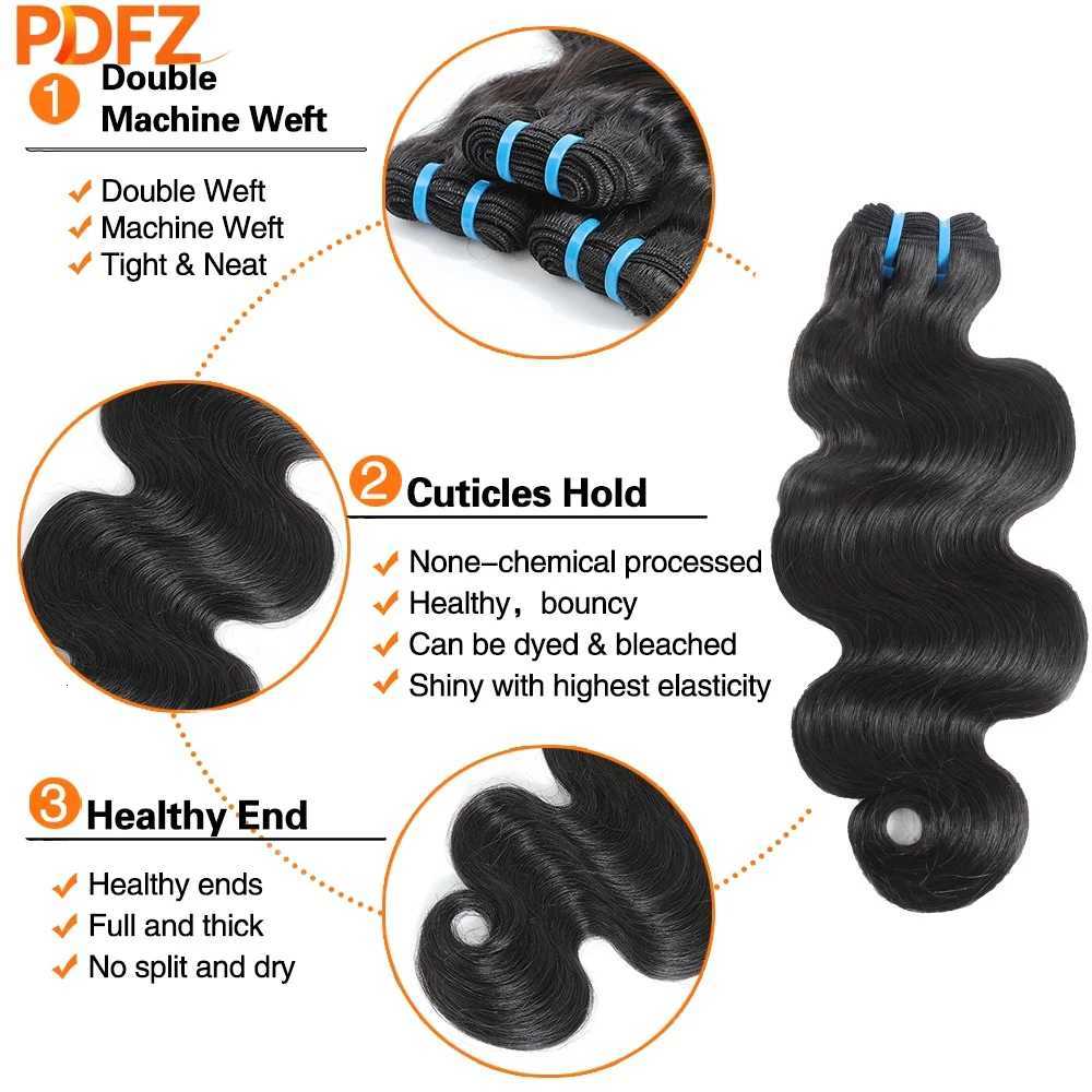 Body Wave Bundles Human Hair 16A Super Double Drawn Virgin Human Hair Bundles 100 Human Hair 32 Inch Body Wave Bundles X260511