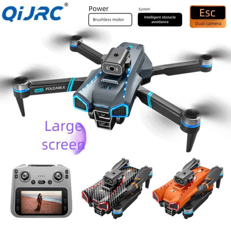 A MAX Inch Drone Foldable Large Screen HD Aerial Photography Quadcopter Intelligent Obstacle Avoidance Portable Remote Control Aircraft Toy CKS