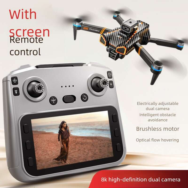 A MAX Inch Drone Foldable Large Screen HD Aerial Photography Quadcopter Intelligent Obstacle Avoidance Portable Remote Control Aircraft Toy CKS