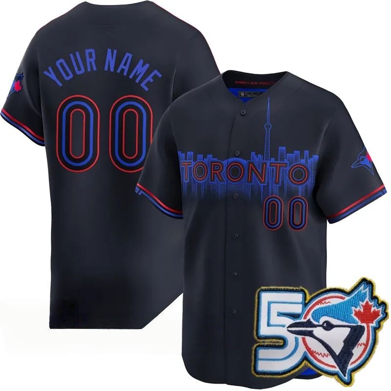 Torontos 2026 50th Anniversary Blue Jays Baseball Jersey Je Carter 27 Vladimir Guerrer Jr. Kazuma Okamoto 4 Gerge Springer 30 Kirk 39 Trey Yesavage 22