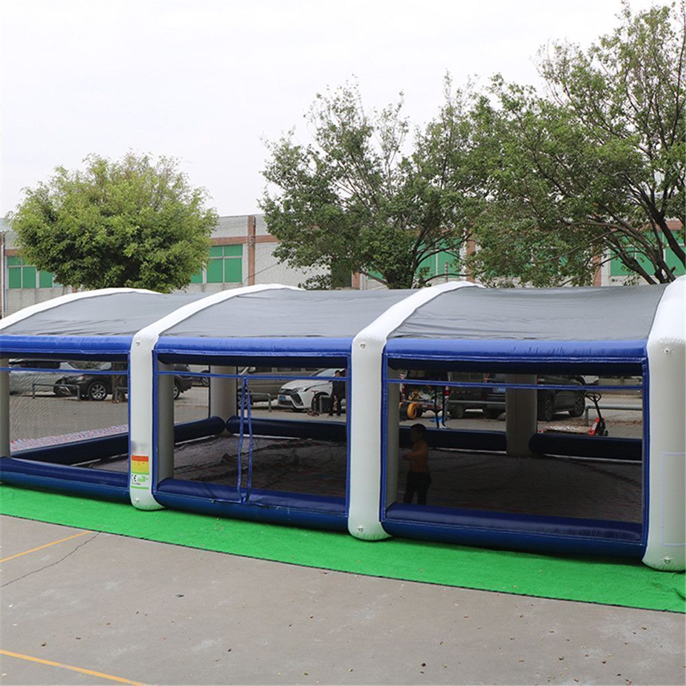 wholesale Oxford Party Event Tent Inflatable Wigwam Visible Sport Gaming Shelter Batting Cage Equipment Closed for Sale Air Pump