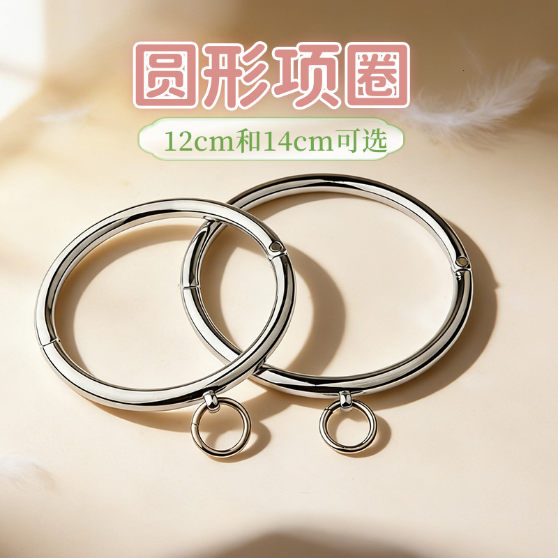 Chokers ACECHANNEL Polished Shining Solid Stainless Steel Slave Collar Lockable Torque Choker Necklace Fetish Wear Jewelry 230921