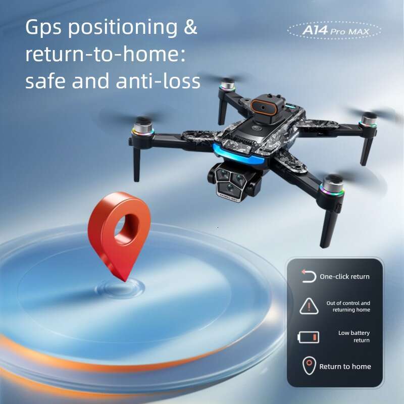 GPS Brushless Drone Built-in Screen Optical Flow Obstacle Avoidance HD Aerial Photography Quadcopter RC Flying Aircraft Outdoor Toy CKS