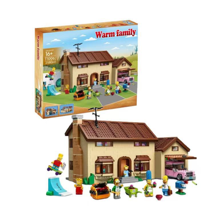 Cross-border new 71006 Simpson Family Cabin building model assembly building blocks toy gift