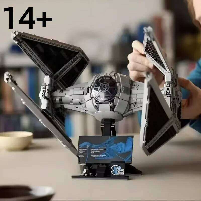 1931PCS TIE Interceptors Spaceship FIT 75382 Building Blocks Starfighter MOC Assembly Display Model Kits Christmas Gifts W260511 - view 7