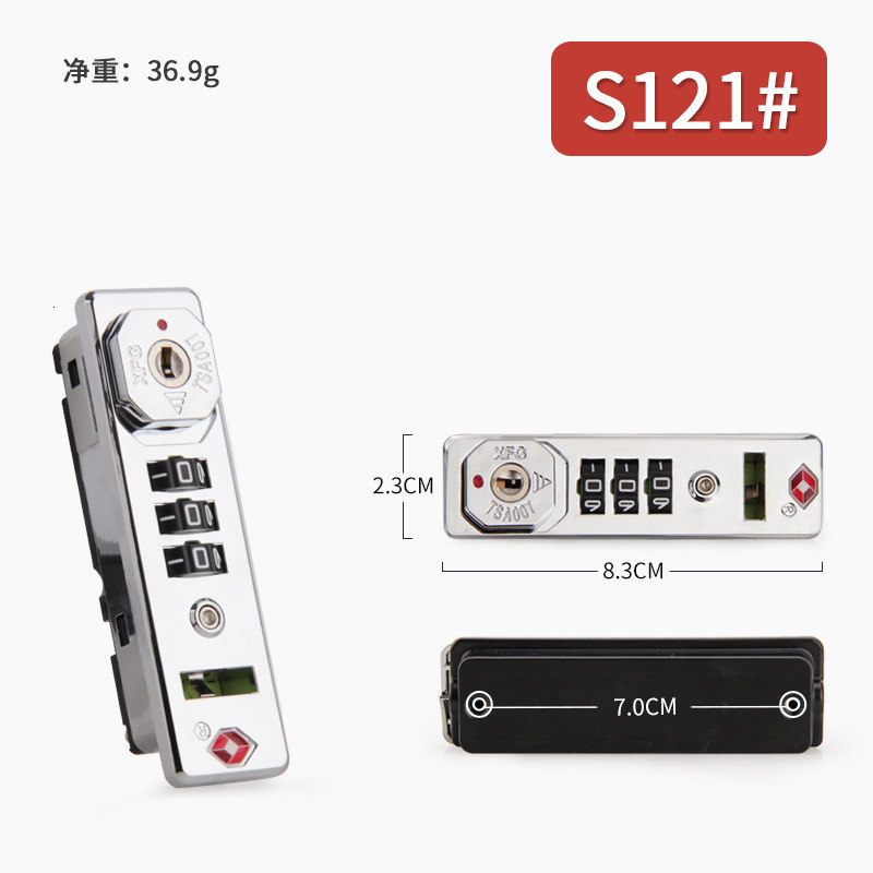 Hardware protection secure luggage weather resistance TSA customized lock security code lock 3Digit combination lock TSA13116 240907