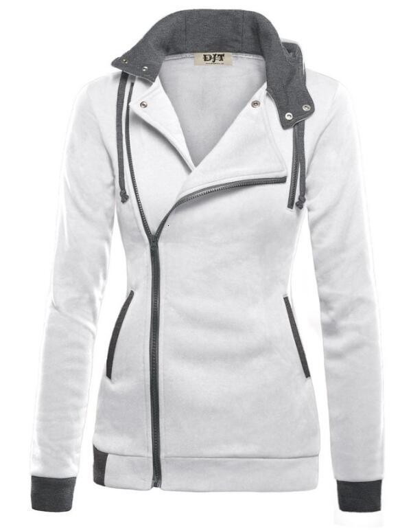 Women's Hoodies Sweatshirts Casual woman Hoodie Sweatshirt Slim Zipper Streetwear Cardigan Hoodies Outerwear Black Sportswear women Hooded Jacket