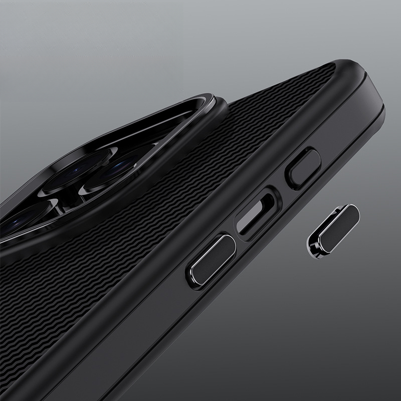 Suitable for Apple 16promax mobile phone new anti-drop iPhone 16pro protective case, 16plus carbon fiber