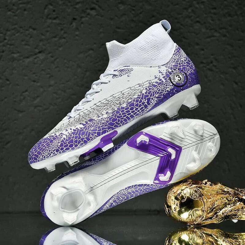 New Soccer Men Sneakers Cleats Professional Boots Training Children Kid Futsal Football Shoes Boy Size 35- 26W0508