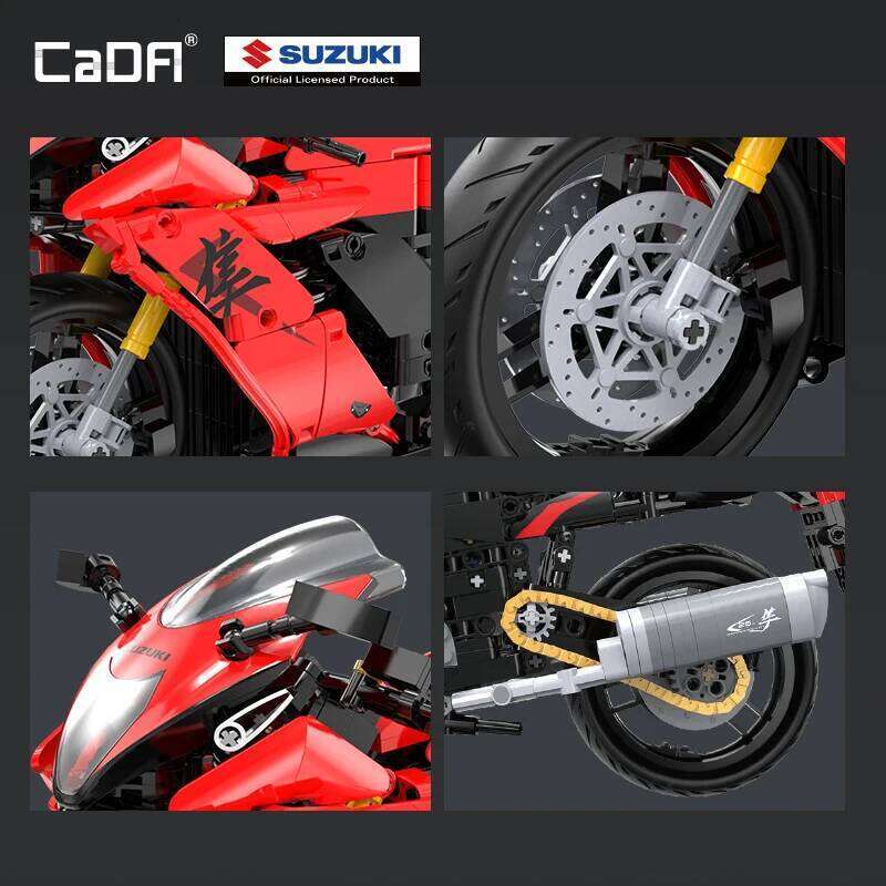 1043PCS CaDA 1:6 Scale "Suzuki Hayabusa" 25th Anniversary Commemorative Edition Building Block Set 26L0511 - view 4