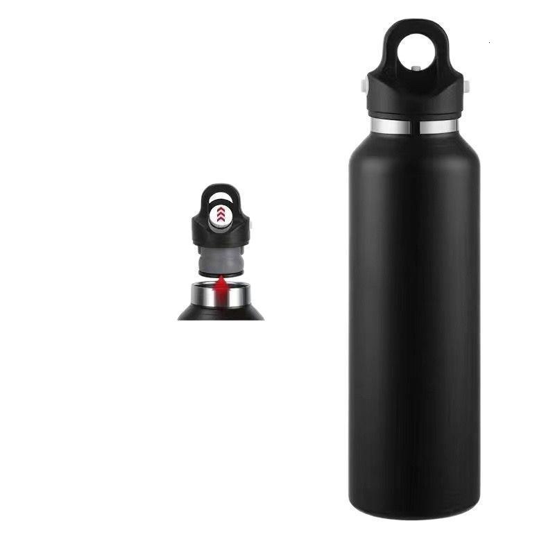 REVOMAX 32oz Insulated Sport Thermos Bottle Vacuum Flask With No Screw Lid Outdoor Sport Water Bottle Stainless Steel Thermal Mu 240704